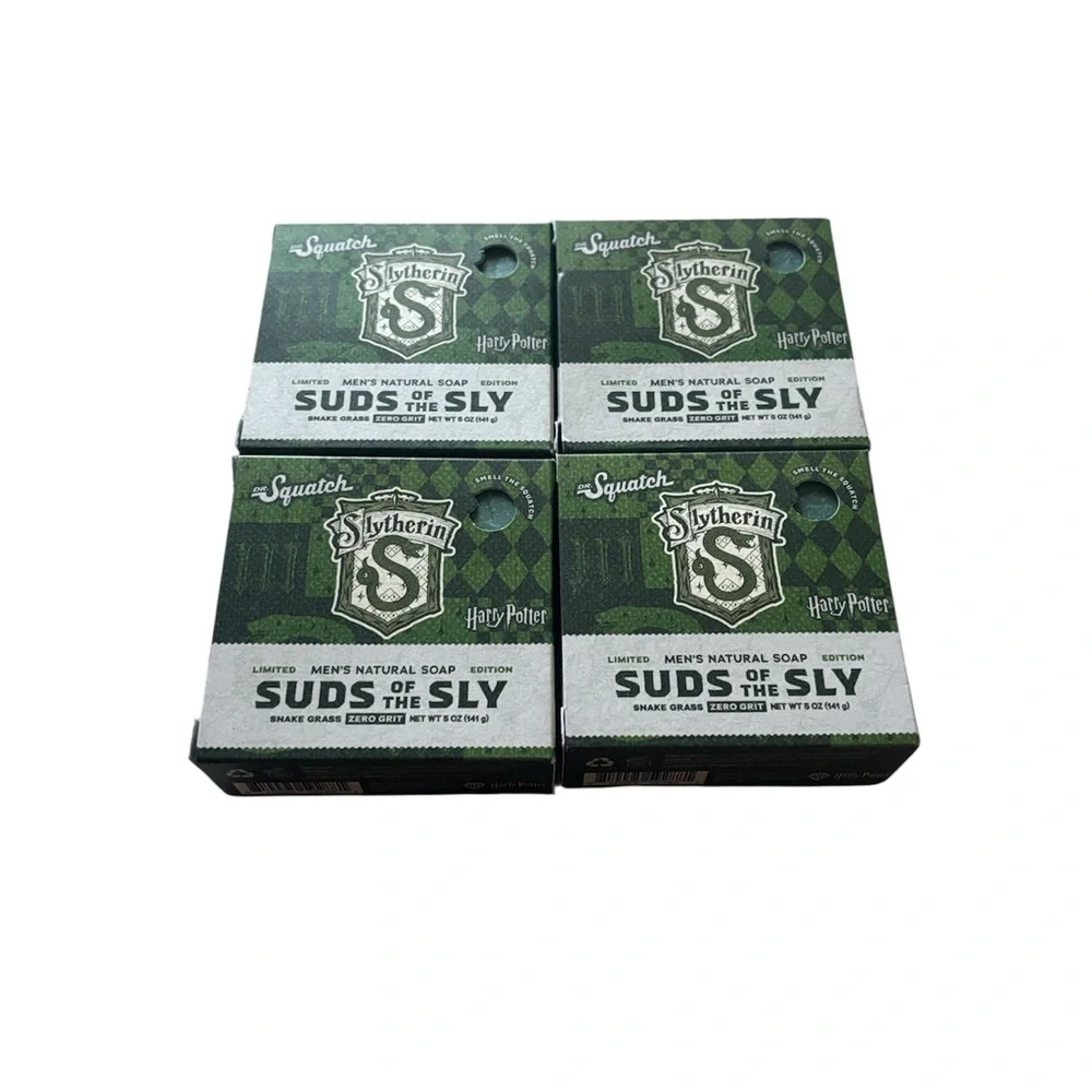 Dr. Squatch Limited Edition Men’s Natural Soap Bundle Harry Potter Slytherin NWT